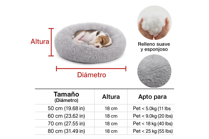 Cama Antiestrés Ultra Suave para Perros y Gatos – Entrega en Medellín