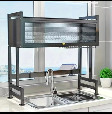 🍽️ Escurridor de Platos con Tapa – Orden y Limpieza en Tu Cocina 🏠